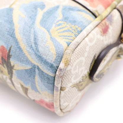 Gucci Ophidia GG Flora Shoulder Bag Multicolor Gold — view 5