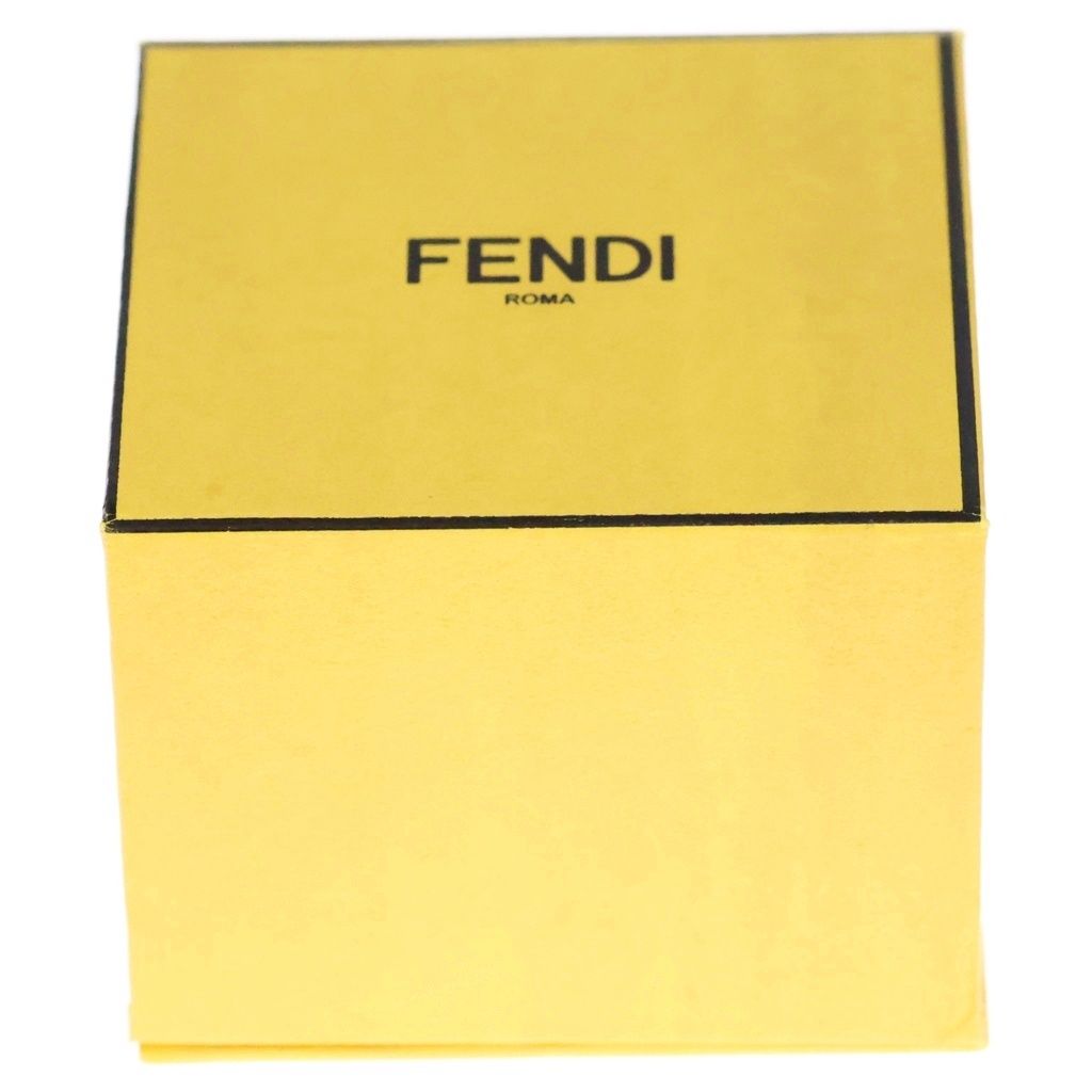 Fendi FF Logo Zucca Pattern Ring Silver — view 6