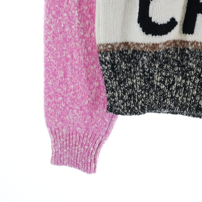 Chanel Cashmere Blend Wool Knit Sweater Pink — view 5