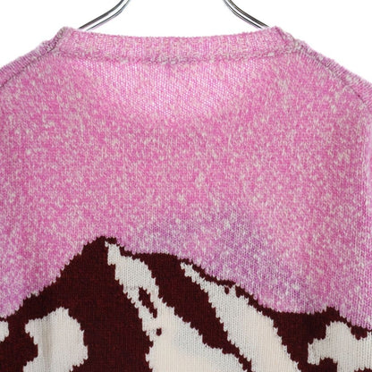 Chanel Cashmere Blend Wool Knit Sweater Pink — view 4