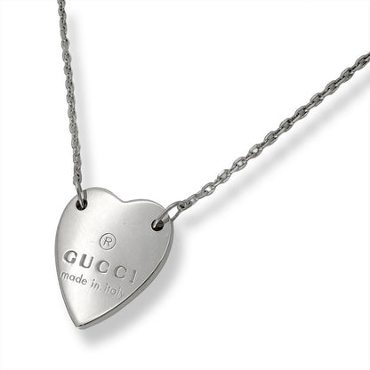 Gucci Logo Necklace Silver