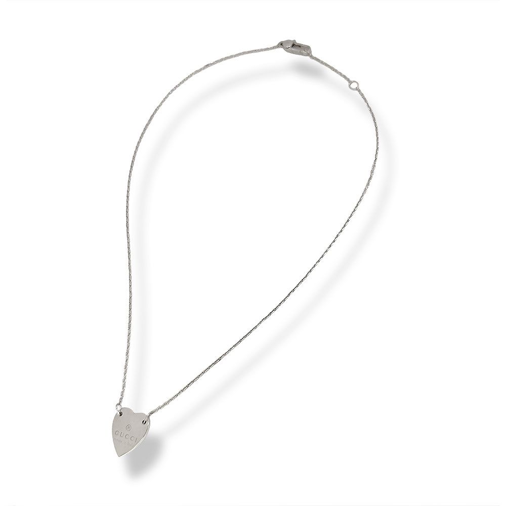 Gucci Logo Necklace Silver — view 3