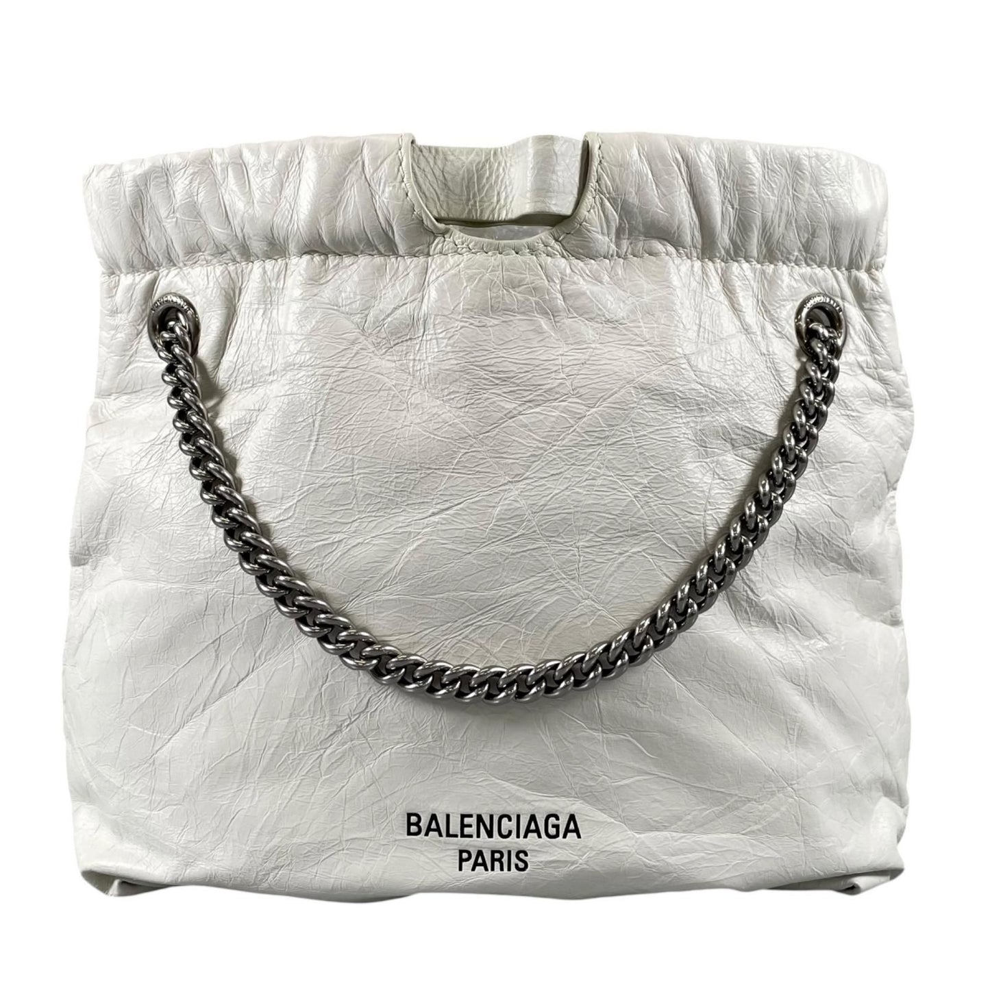 Balenciaga Crush XS Handbag Patent White
