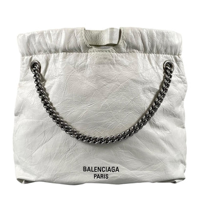 Balenciaga Crush XS Handbag Patent White