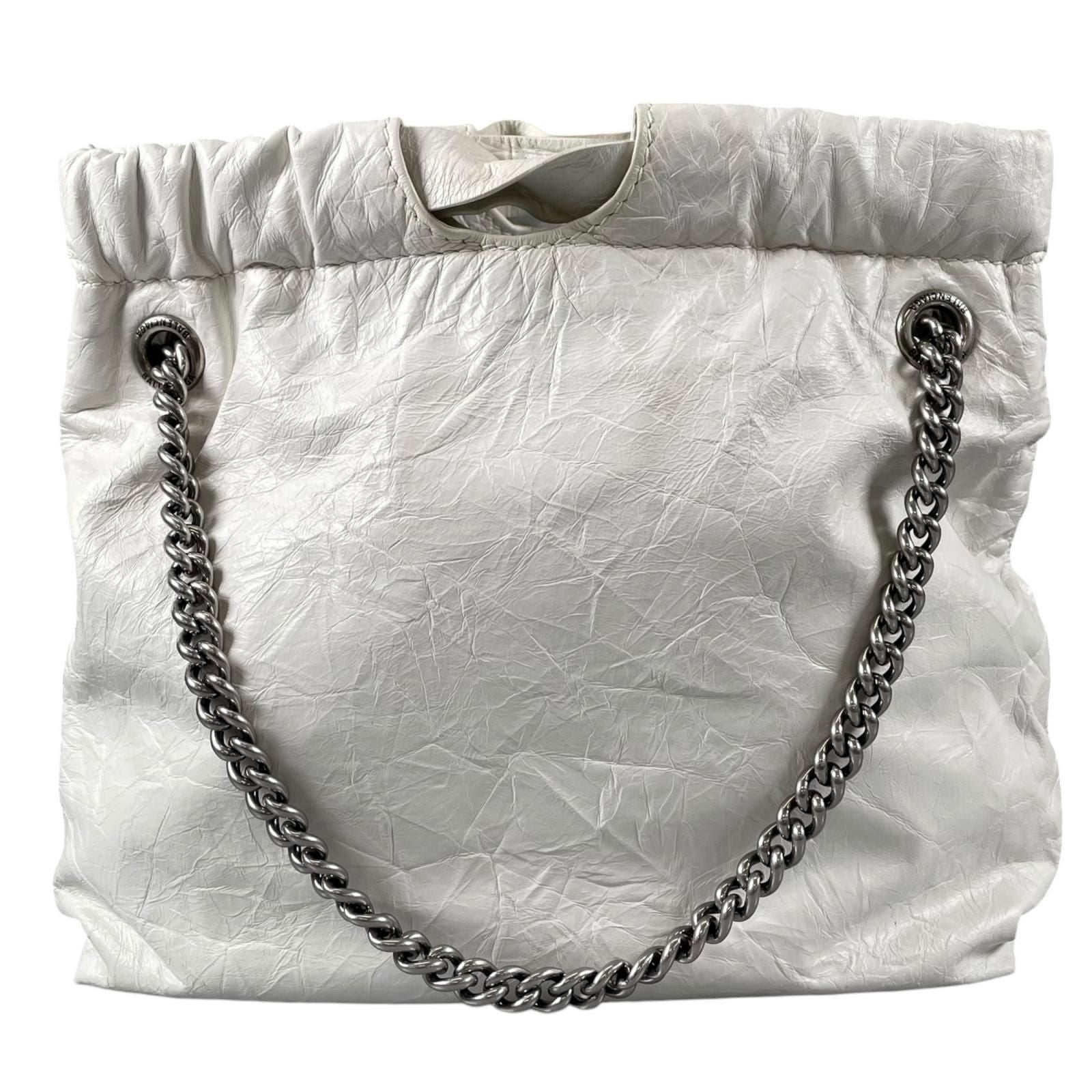 Balenciaga Crush XS Handbag Patent White — view 2