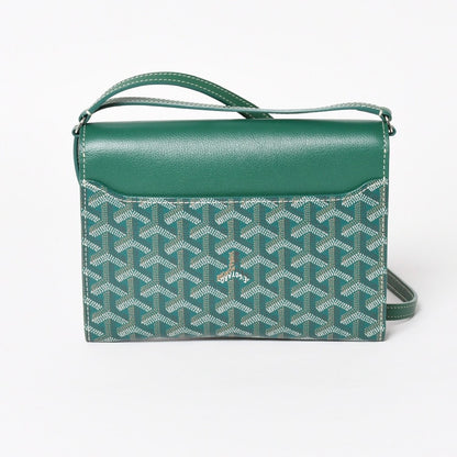 Goyard Chypre Sheepskin Pouch Wallet Shoulder Bag Green — view 2