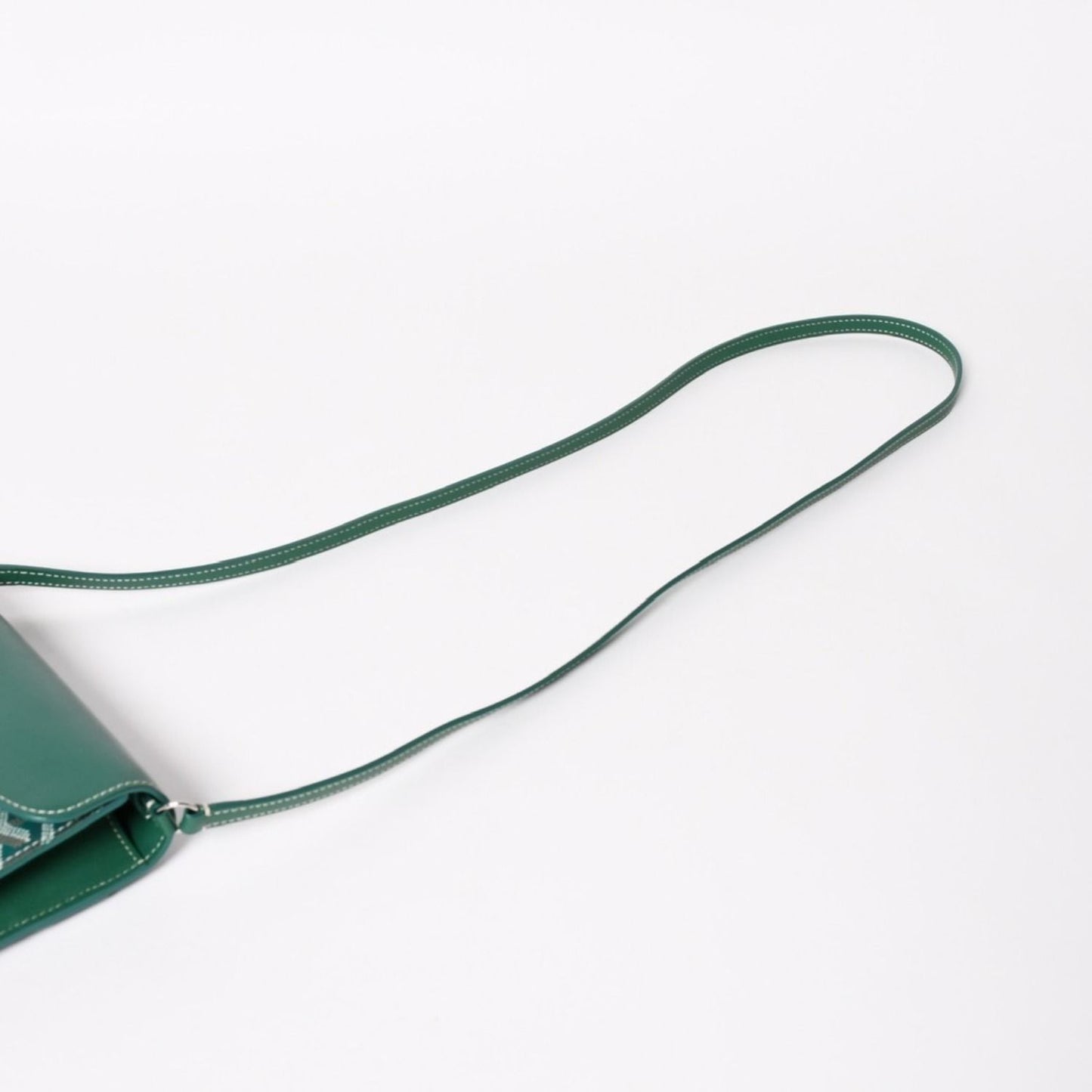Goyard Chypre Sheepskin Pouch Wallet Shoulder Bag Green — view 6