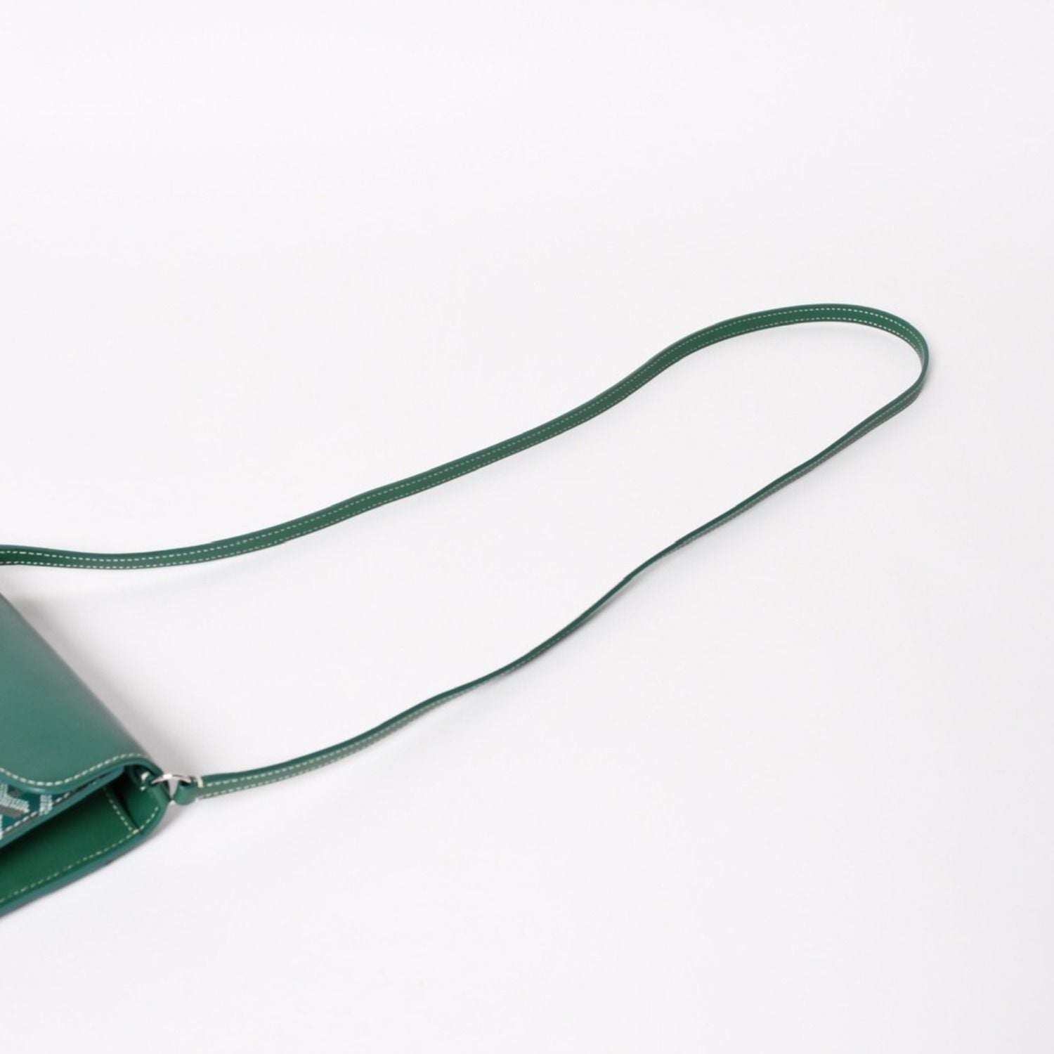 Goyard Chypre Sheepskin Pouch Wallet Shoulder Bag Green — view 6