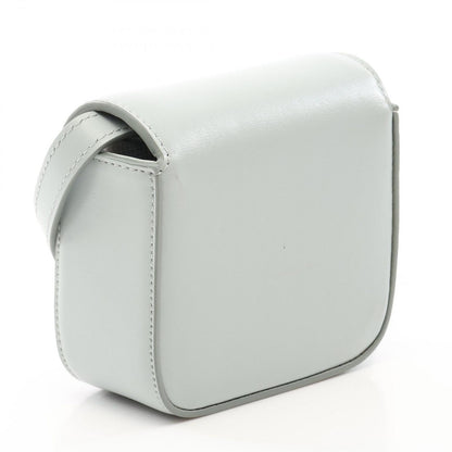 Celine Shoulder Bag Mini Claude Pale Blue Leather Triomphe — view 2