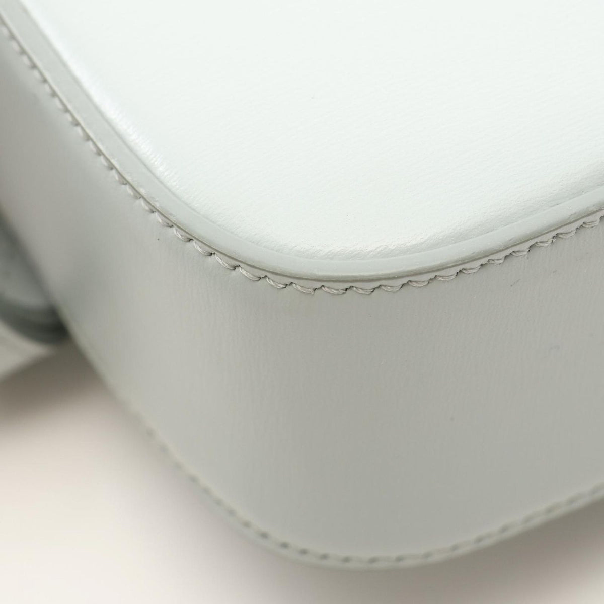 Celine Shoulder Bag Mini Claude Pale Blue Leather Triomphe — view 5