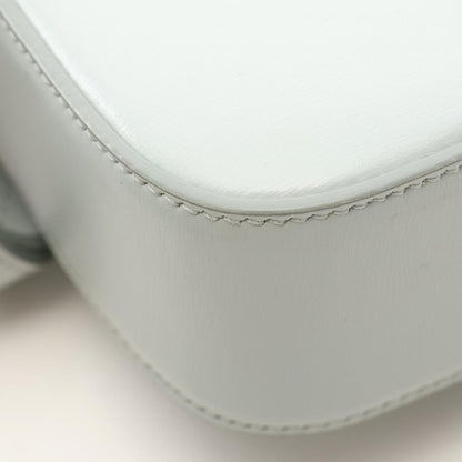 Celine Shoulder Bag Mini Claude Pale Blue Leather Triomphe — view 5