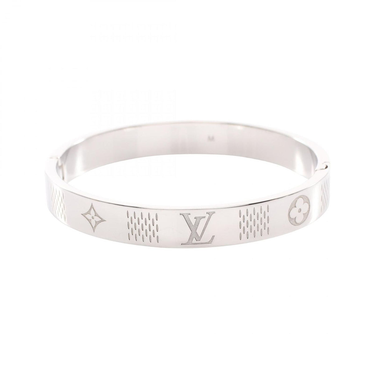 Louis Vuitton Bracelet Bangle Damier Heritage Stainless Steel