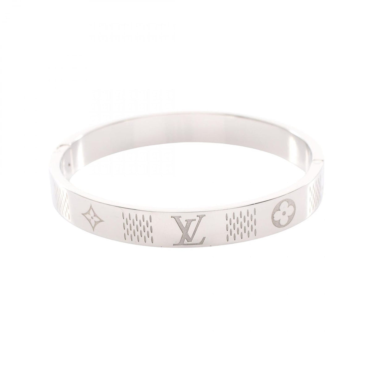 Louis Vuitton Bracelet Bangle Damier Heritage Stainless Steel — view 2