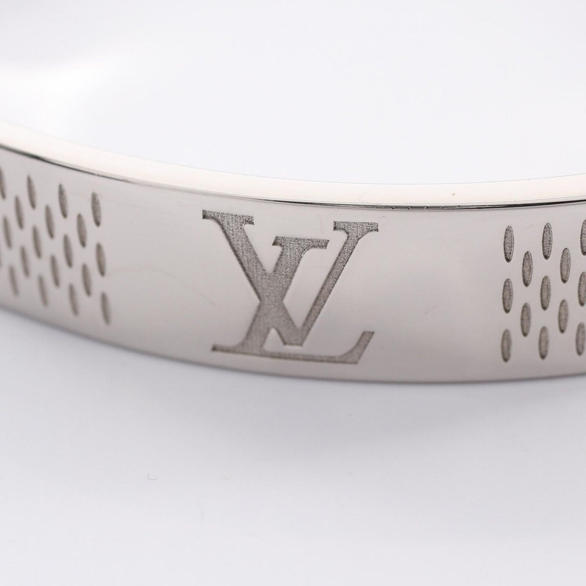 Louis Vuitton Bracelet Bangle Damier Heritage Stainless Steel — view 4
