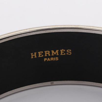 Hermes Bangle Enamel GM Horse Pattern Stainless Steel Bracelet — view 3