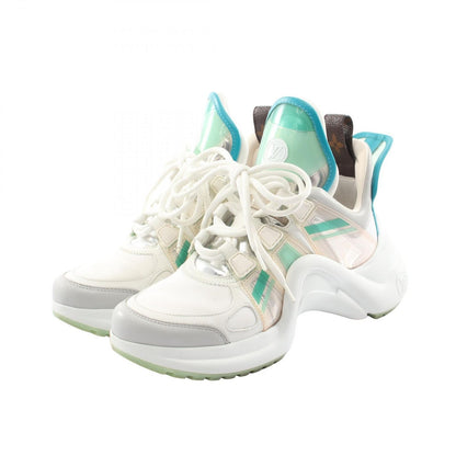 Louis Vuitton Sneakers LV Line White Leather Multicolor 36
