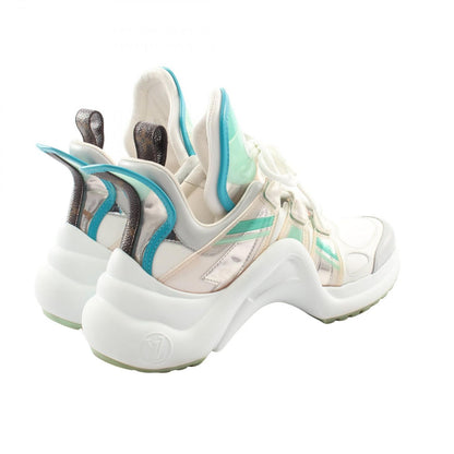 Louis Vuitton Sneakers LV Line White Leather Multicolor 36 — view 2
