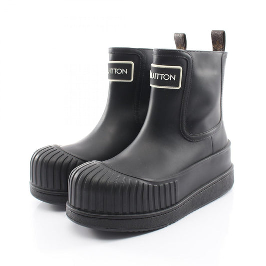 Louis Vuitton Boots Pola Line Black Leather