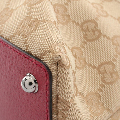 Gucci Tote Bag GG Canvas Wine Red Beige — view 5