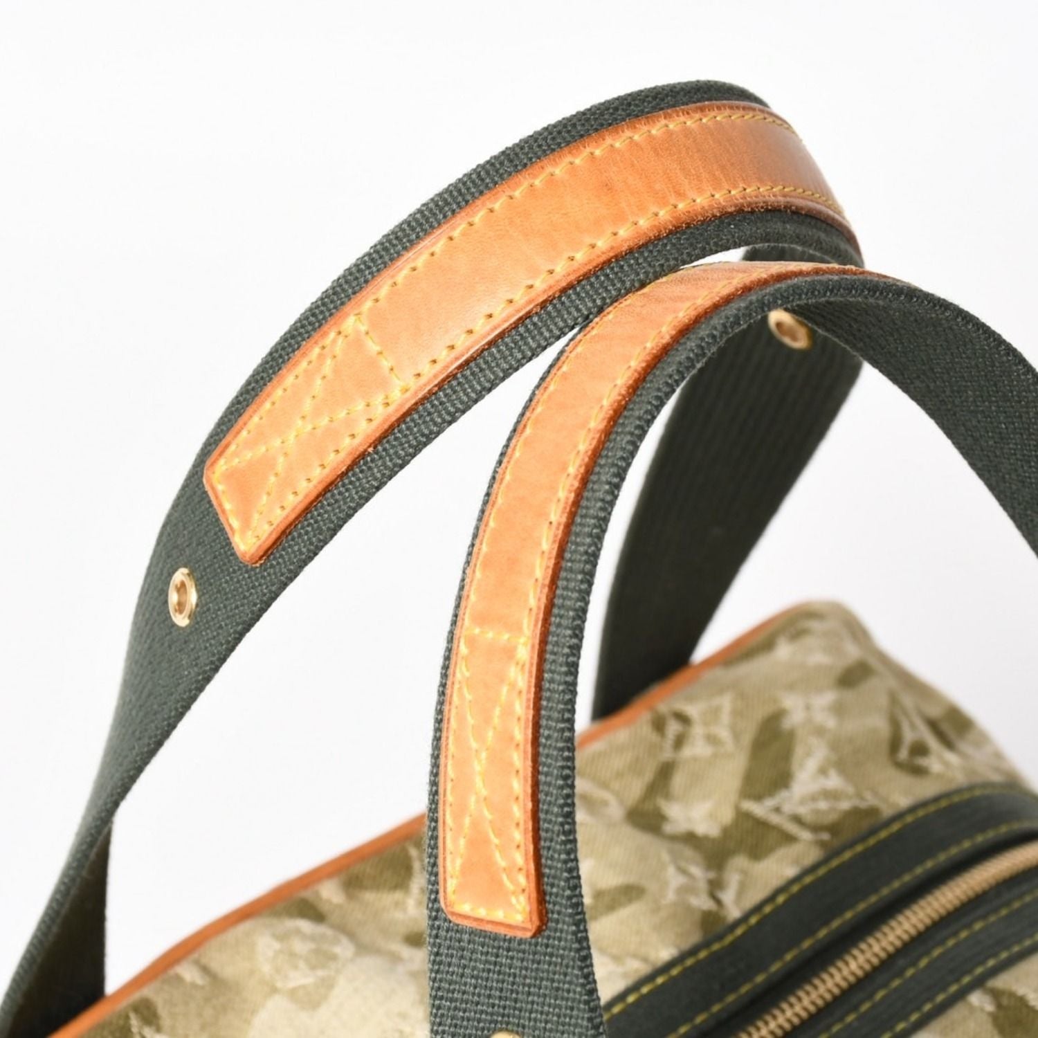 Louis Vuitton Monogram Moflage Denim Jasmine Handbag Khaki Takashi Murakami — view 6