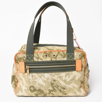 Louis Vuitton Monogram Moflage Denim Jasmine Handbag Khaki Takashi Murakami — view 2