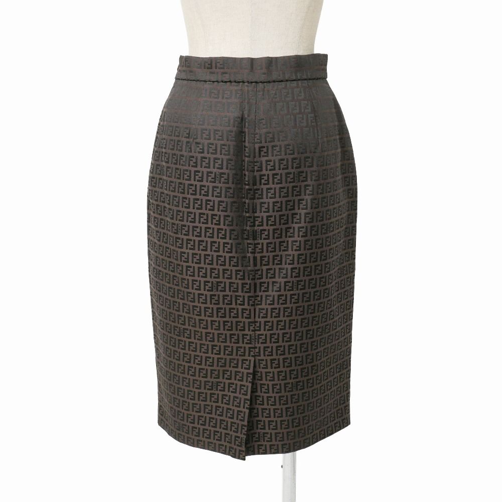 Fendi Vintage Skirt 42 FF Zucca Tight — view 3
