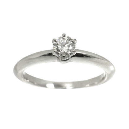 Tiffany & Co Solitaire Ring Diamond Platinum — view 2