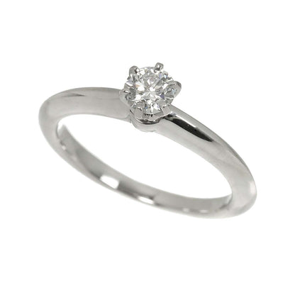 Tiffany & Co Solitaire Ring Diamond Platinum — view 5