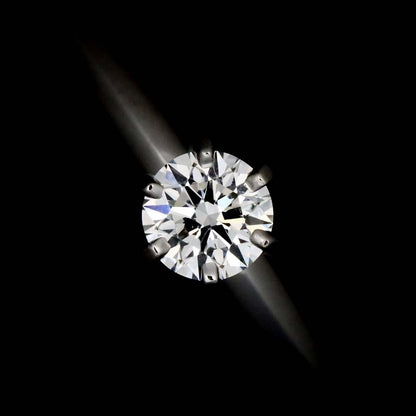 Tiffany & Co Solitaire Ring Diamond Platinum — view 6