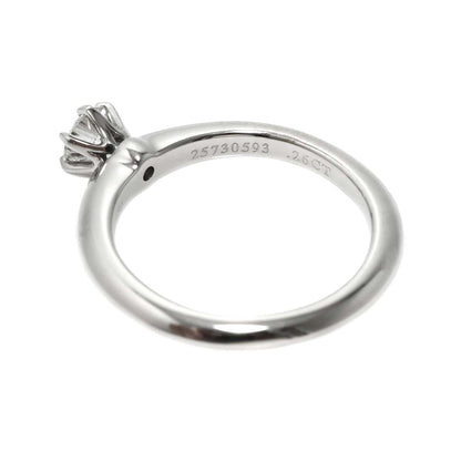 Tiffany & Co Solitaire Ring Diamond Platinum — view 4
