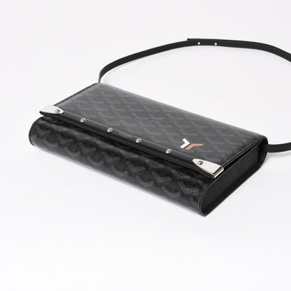 Goyard Monte Carlo PM Clutch 2-Way Limited Color Jet Black Silver — view 5