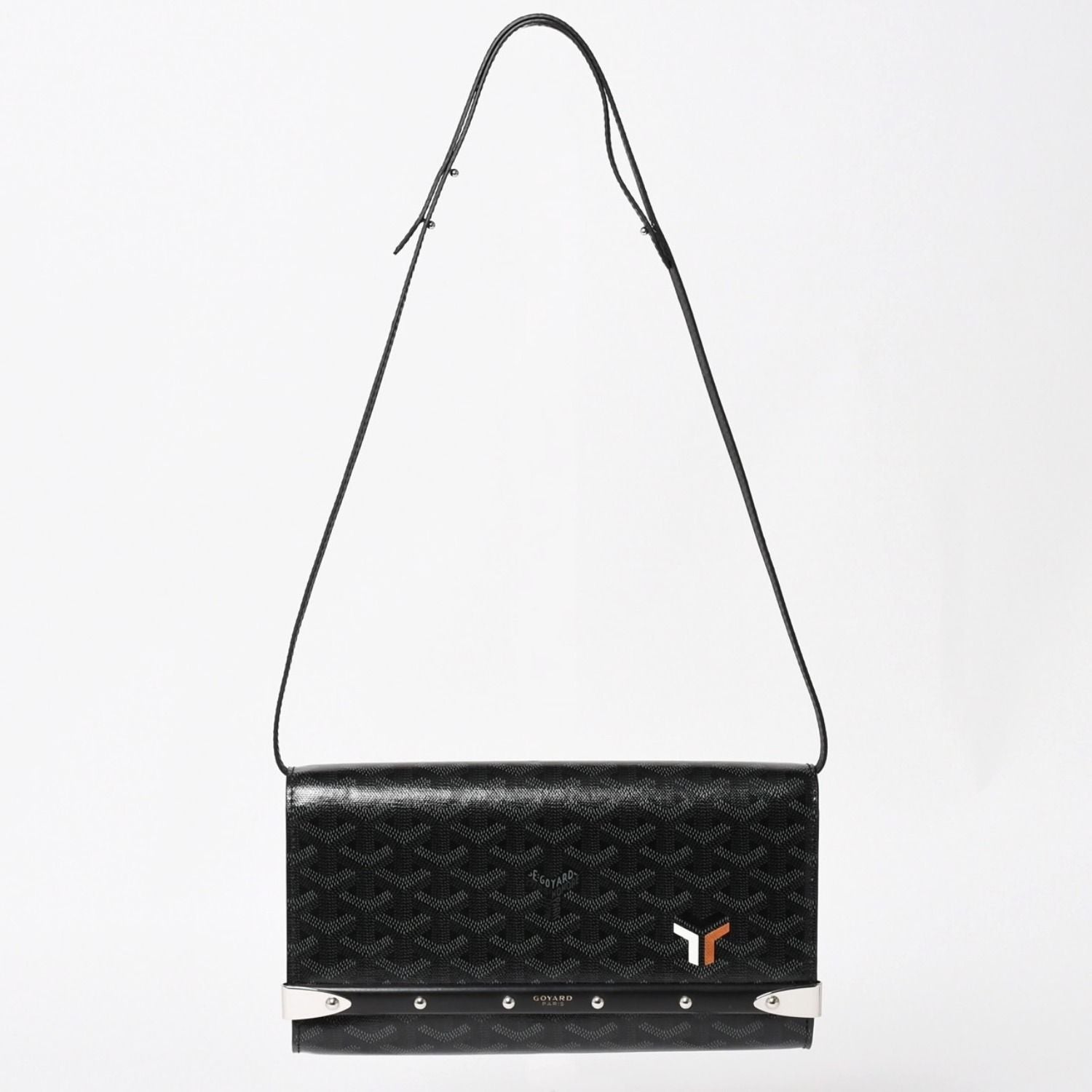 Goyard Monte Carlo PM Clutch 2-Way Limited Color Jet Black Silver — view 2