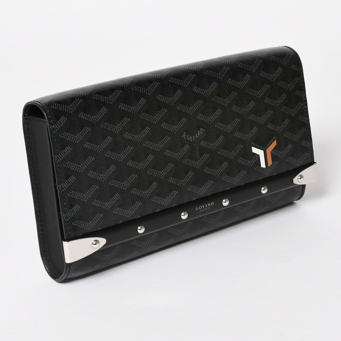 Goyard Monte Carlo PM Clutch 2-Way Limited Color Jet Black Silver — view 4