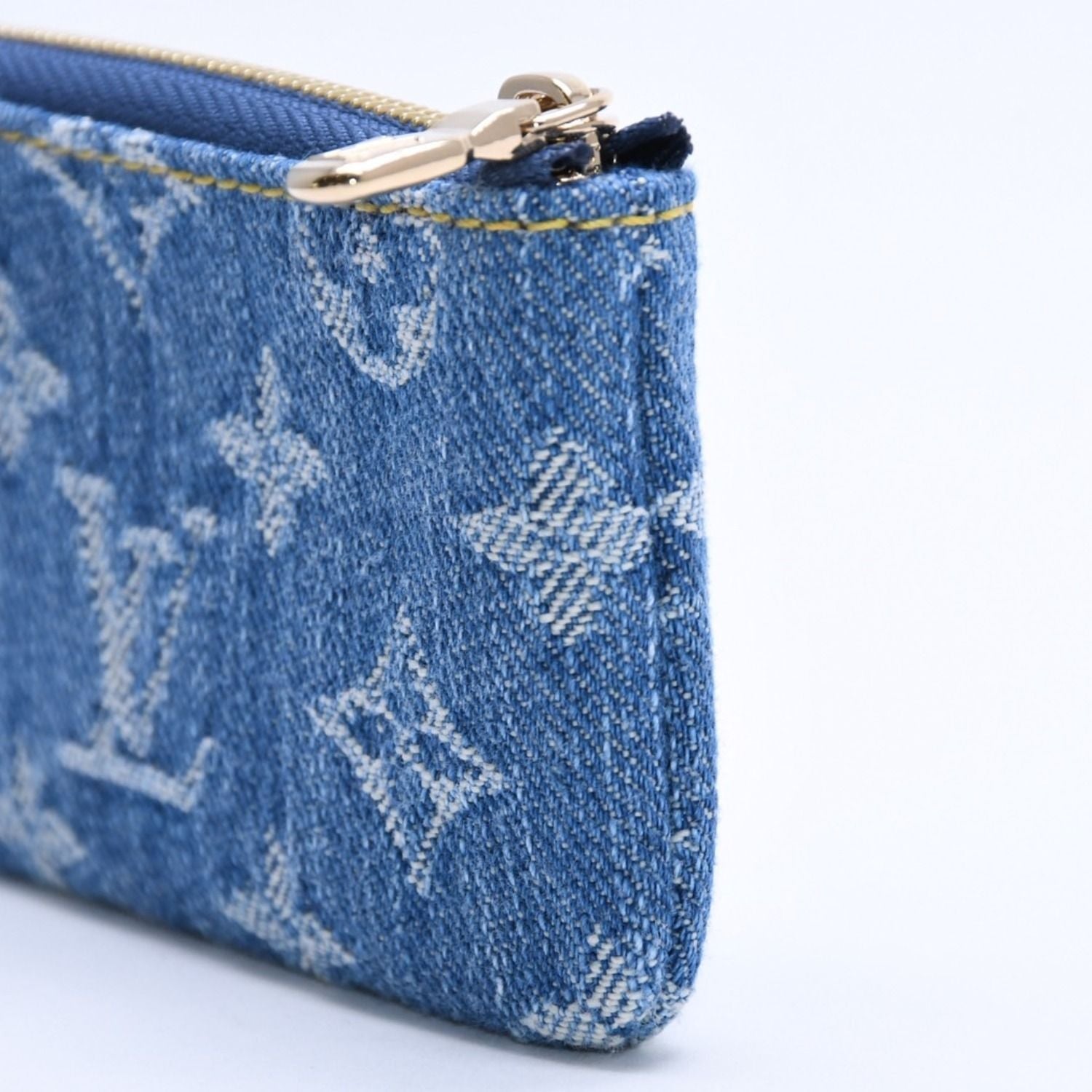 Louis Vuitton Pochette Cles Monogram Cherry Denim Coin Purse Takashi Murakami — view 8