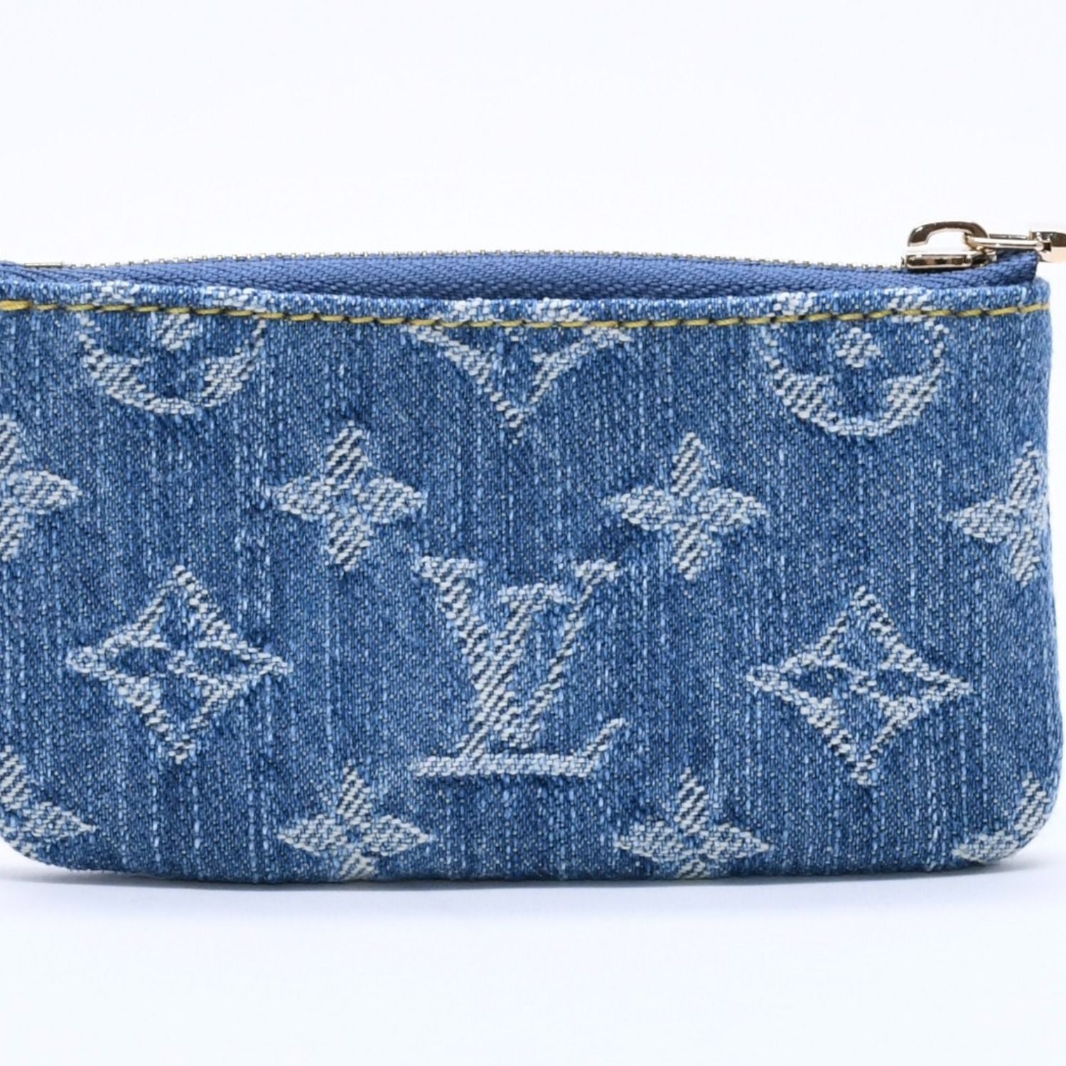Louis Vuitton Pochette Cles Monogram Cherry Denim Coin Purse Takashi Murakami — view 3