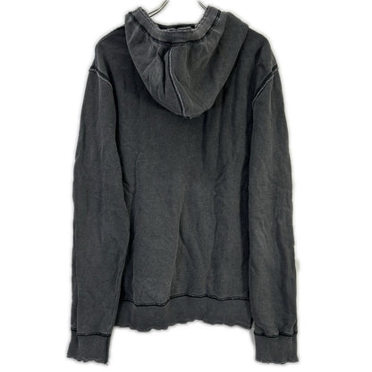 Dolce & Gabbana Gray Cotton Logo Plate Zip Up Hoodie 54 — view 2