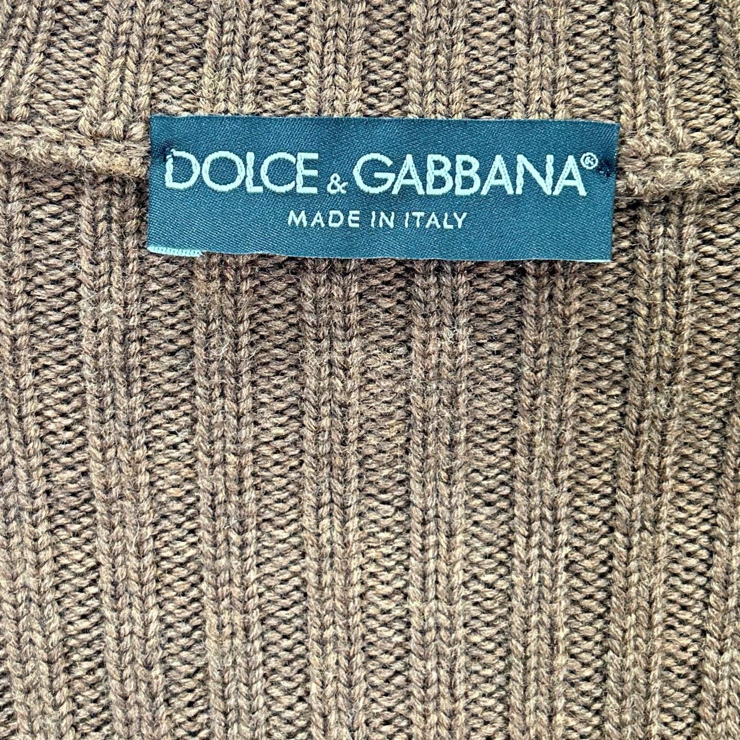Dolce & Gabbana Brown Rib Knit Cardigan 44 — view 4
