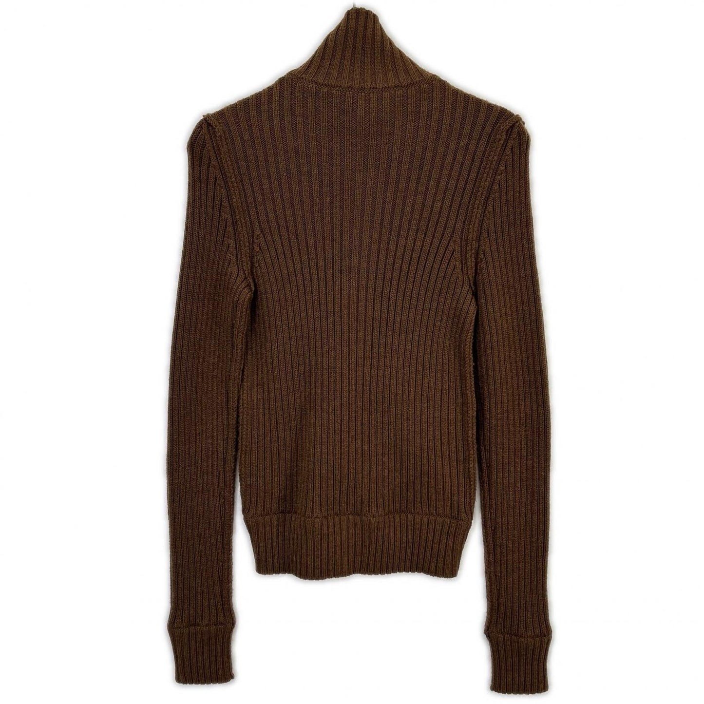 Dolce & Gabbana Brown Rib Knit Cardigan 44 — view 2