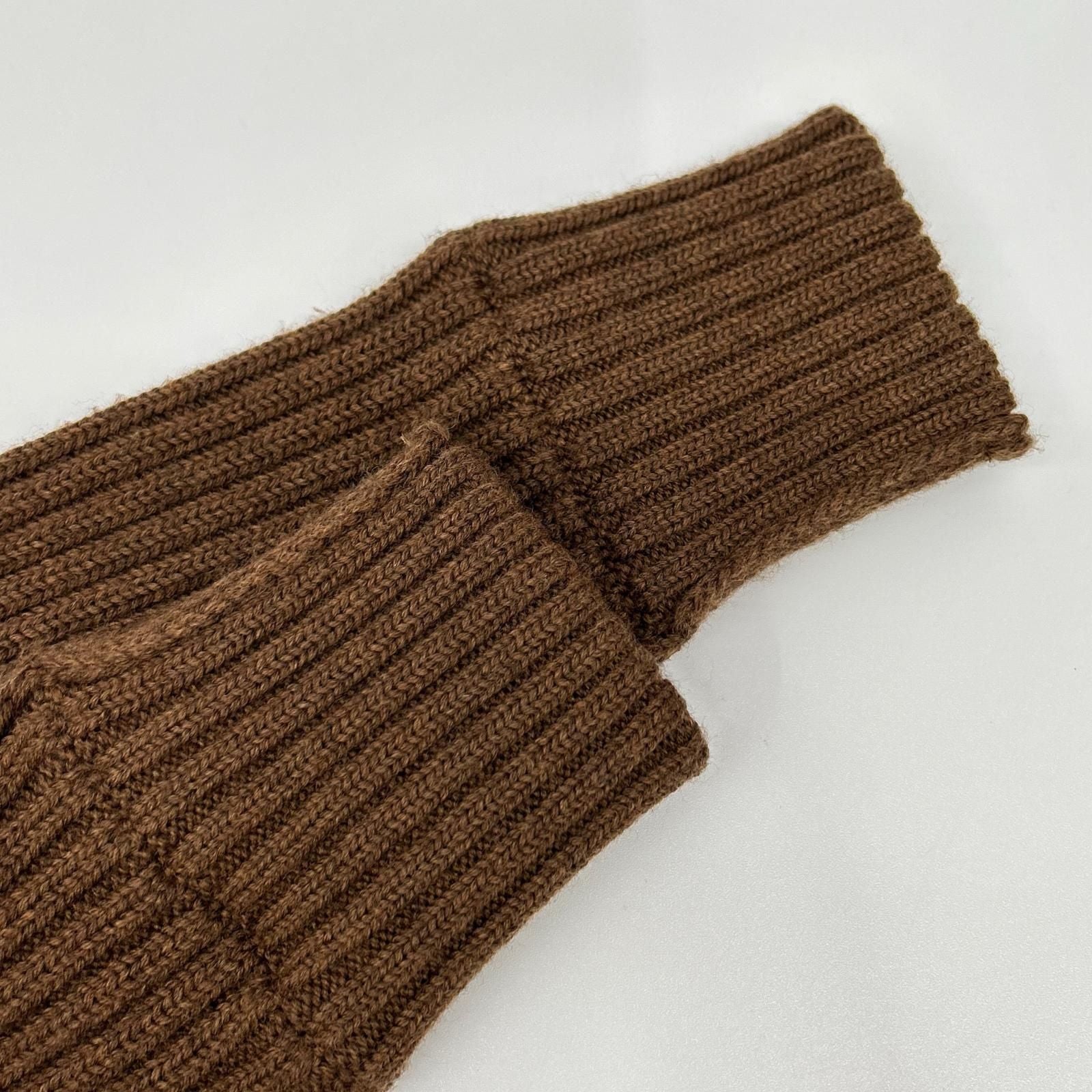 Dolce & Gabbana Brown Rib Knit Cardigan 44 — view 8