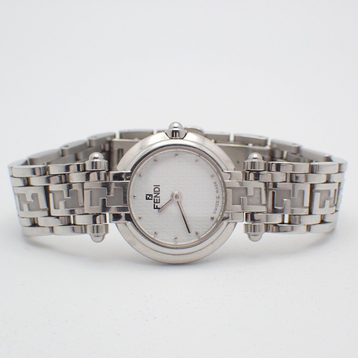 Fendi Quartz Watch White Dial SS Kannon Buckle Pawn — view 2
