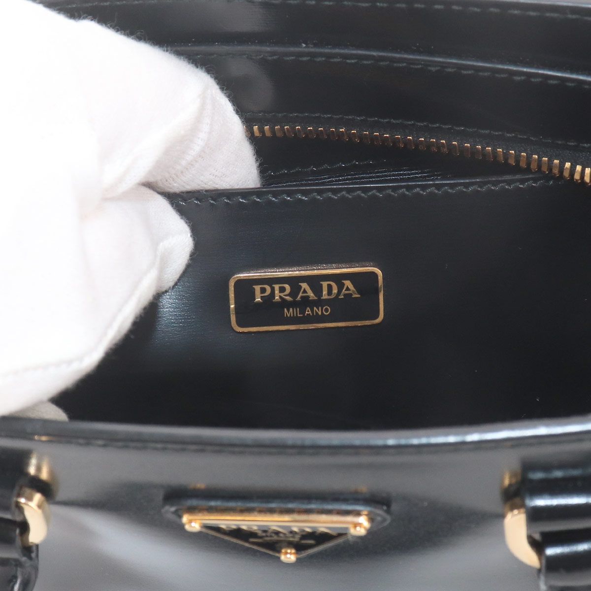Prada 2-Way Leather Nero Black Shoulder Bag — view 7