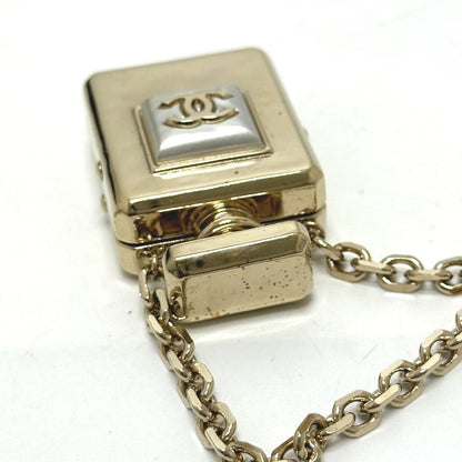 Chanel Necklace Perfume Bottle Metal Champagne Gold — view 7