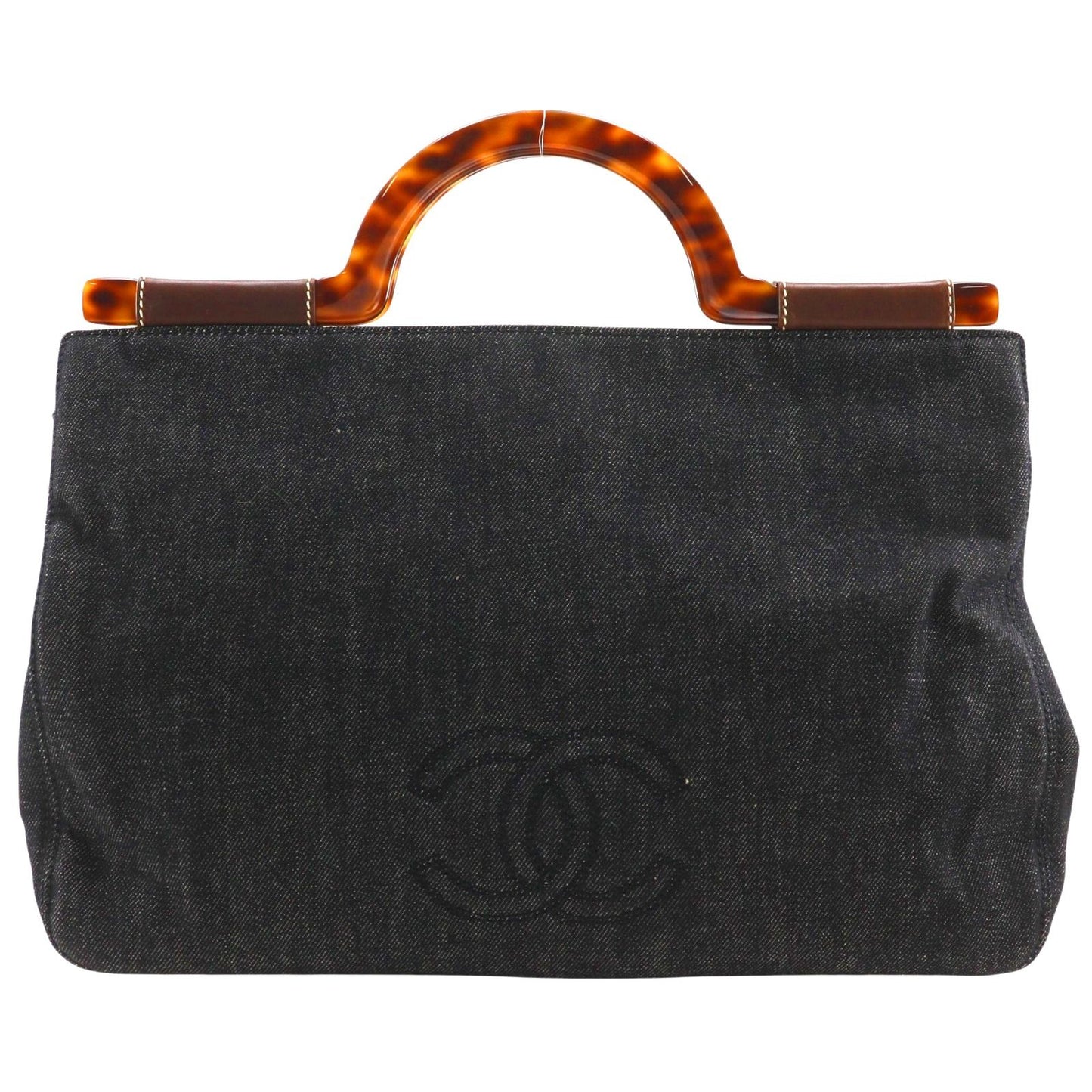 Chanel CC Logo Denim Handbag