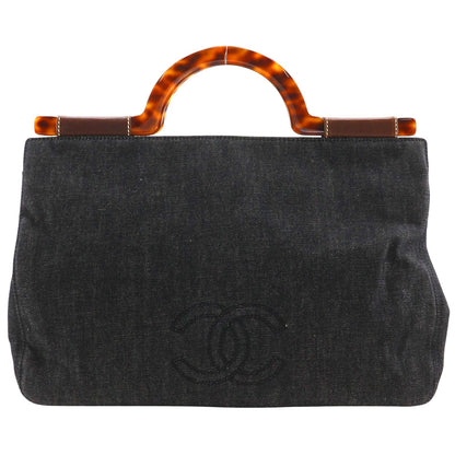 Chanel CC Logo Denim Handbag