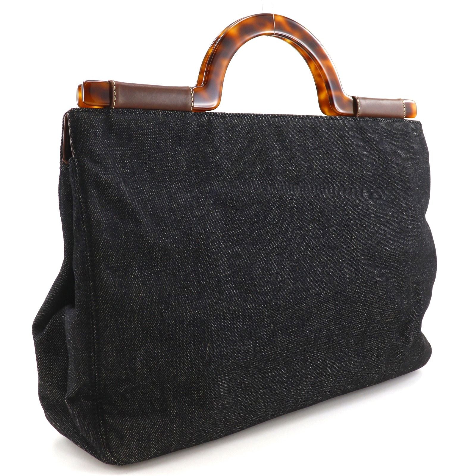 Chanel CC Logo Denim Handbag — view 3