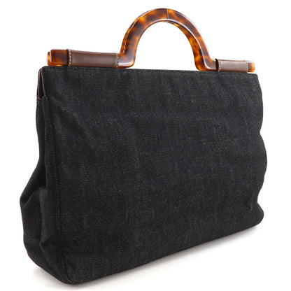 Chanel CC Logo Denim Handbag — view 3