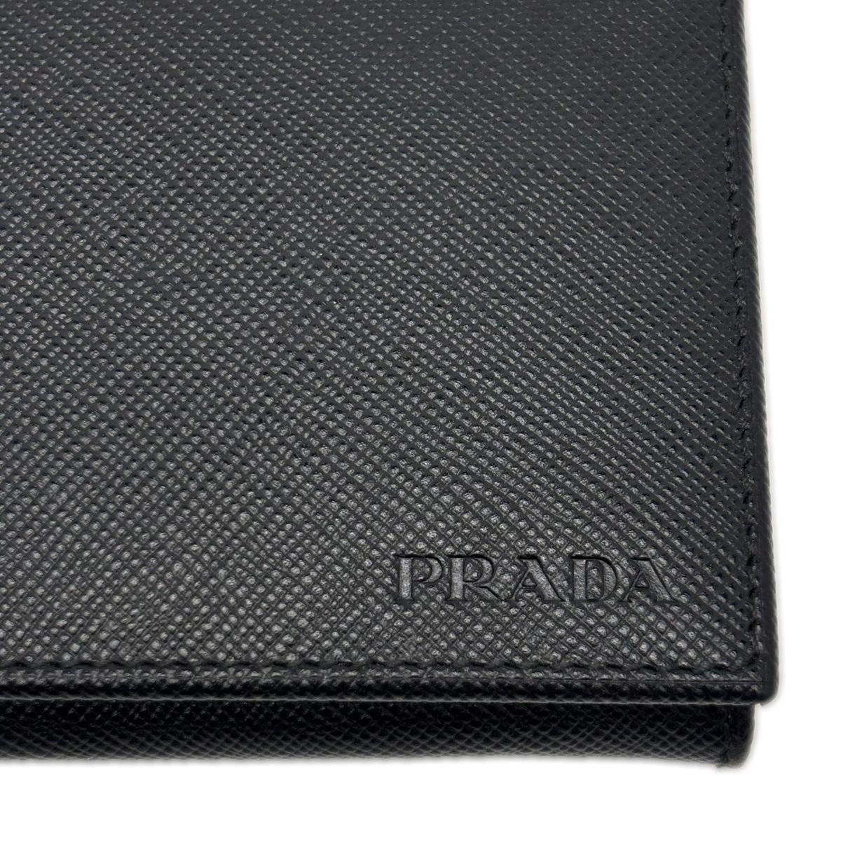 Prada Card Case Saffiano Leather Black — view 3