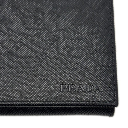 Prada Card Case Saffiano Leather Black — view 3