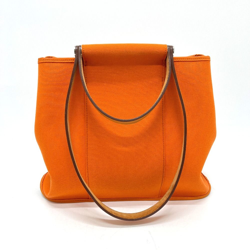 Hermes Tote Bag Kabak PM Toile H Orange — view 3