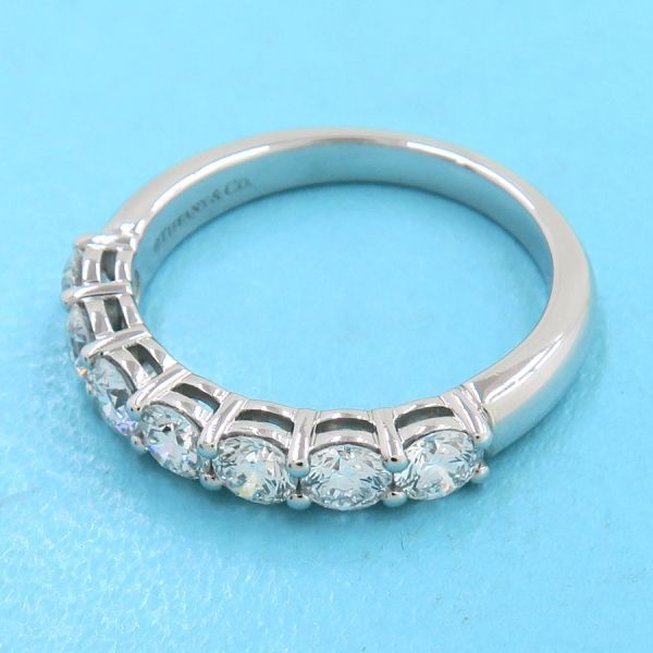 Tiffany & Co Forever Band Diamond Ring Near Half Circle — view 2